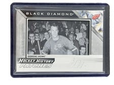 2025-26 Upper Deck Black Diamond Hockey History Patches Gordie Howe #HHP-GH card