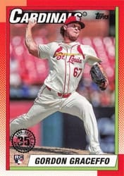 2025 Topps 1990 Topps Baseball (Series One) Gordon Graceffo #T90-58 card