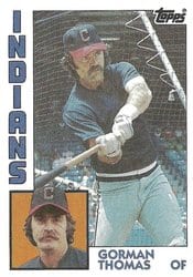 1984 Topps Base Set Gorman Thomas #515 card