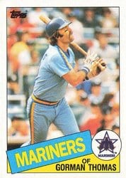 1985 Topps Base Set Gorman Thomas #202 card