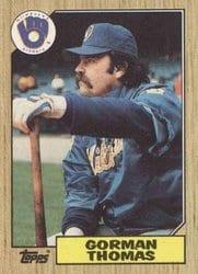 1987 Topps Base Set Gorman Thomas #495 card