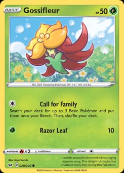 Sword & Shield Gossifleur #20 card