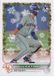 2022 Topps Holiday Base Set Gosuke Katoh #HW149 card