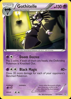 2012 Dragons Exalted Gothitelle #57 card