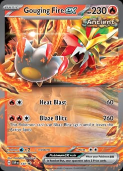 Scarlet & Violet Black Star Promos Gouging Fire ex #144 card