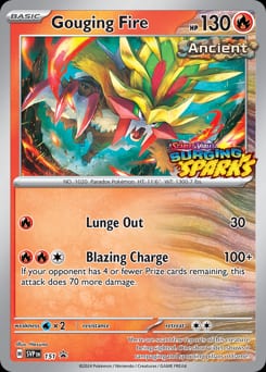 2023 Scarlet & Violet Black Star Promos Gouging Fire #151 card