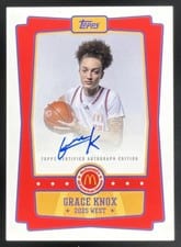 2025 Topps Chrome McDonald's All American Event Autographs Grace Knox #EA-GK card