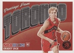 2023-24 Hoops Rookie Greetings Gradey Dick #11 card