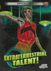 2023-24 Topps Chrome Cosmic Extraterrestrial Talent Gradey Dick #ET-23 card