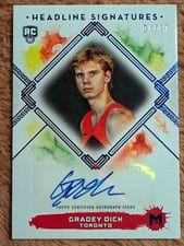 2023-24 Topps Motif Headline Signatures Gradey Dick #HS-GD card