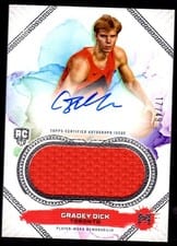 2023-24 Topps Motif Motif Rookie Dual Relic Autographs Gradey Dick #110 card