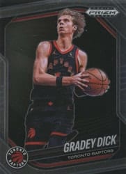 2024-25 Panini Prizm Black Base Set Gradey Dick #58 card
