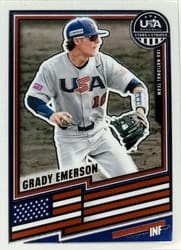 2026 Panini Stars & Stripes Prizm Base Set Grady Emerson #141 card