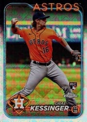 2024 Topps Chrome Logofractor Edition Base Set Grae Kessinger #193 card
