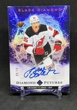 2024-25 Upper Deck Black Diamond Diamond Futures Autograph Parallel Graeme Clarke #BDF-GC card