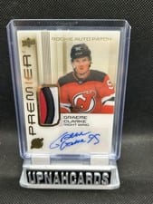 2024-25 Upper Deck Premier Acetate Auto Patch Rookies Graeme Clarke #AR-GC card