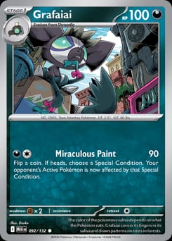 2025 Mega Evolution Grafaiai #92 card