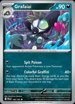 Paldea Evolved Grafaiai #146 card