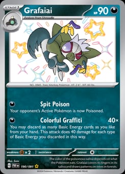 Paldean Fates Grafaiai #190 card