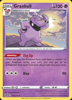 2021 Fusion Strike Granbull #116 card