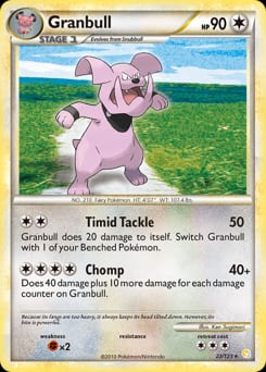 HeartGold & SoulSilver Granbull #22 card