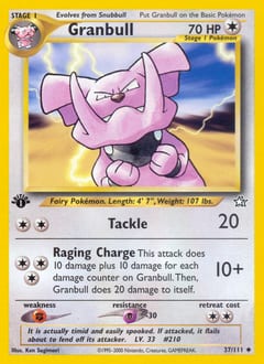 Neo Genesis Granbull #37 card