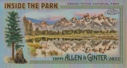 2022 Topps Allen & Ginter Chrome Inside the Park Minis Grand Teton National Park #ITP-2 card