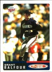 2002 Topps Total Base Set Grant Balfour #81 card