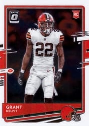 2020 Donruss Optic Base Set Grant Delpit #122 card