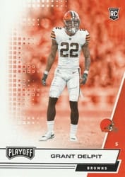 2020 Panini Playoff Base Set Grant Delpit #293 card