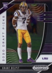 2020 Panini Prizm Draft Picks Base Set Grant Delpit #153 card