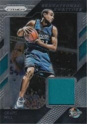 2018-19 Panini Prizm Sensational Swatches Grant Hill #21 card