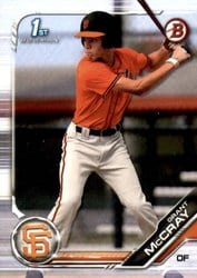 2019 Bowman Draft Base Set Grant McCray #BD-4 card