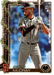 2025 Topps Holiday Base Set Grant McCray #H53 card