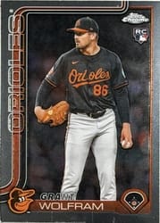 2025 Topps Chrome Update Base Set Grant Wolfram #USC31 card