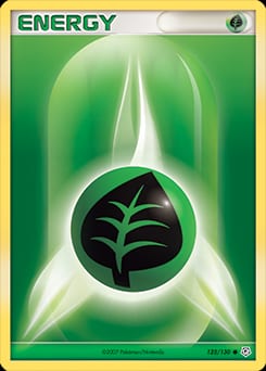 Diamond & Pearl Grass Energy #123 card