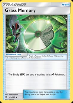 Team Up Grass Memory #143 card