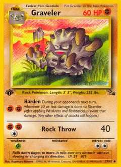 1999 Fossil Graveler #37 card