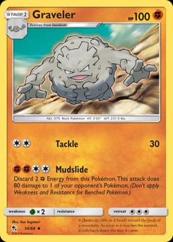Hidden Fates Graveler #34 card