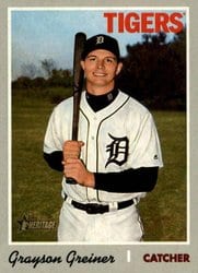 2019 Topps Heritage Base Set Grayson Greiner #659 card