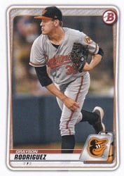 2020 Bowman Draft Base Set Grayson Rodriguez #BD-191 card