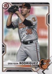 2021 Bowman Prospects Grayson Rodriguez #BP-118 card