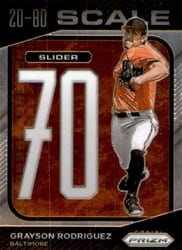 2023 Panini Prizm 20-80 Scale Grayson Rodriguez #SC16 card
