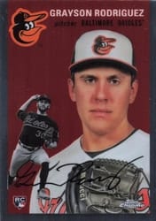 2023 Topps Chrome Platinum Anniversary Base Set Grayson Rodriguez #186 card