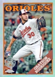 2023 Topps Chrome Update 1988 Topps Baseball Grayson Rodriguez #88CU-10 card
