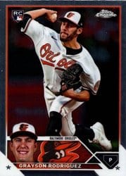 2023 Topps Chrome Update Base Set Grayson Rodriguez #USC98 card