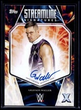 2025 Topps Exalted WWE Wrestling Streamline Signatures Grayson Waller #STS-GWR card