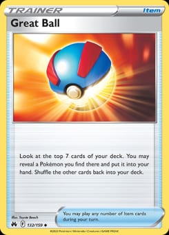 Crown Zenith Great Ball #132 card