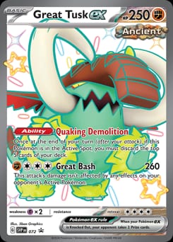 Scarlet & Violet Black Star Promos Great Tusk ex #72 card