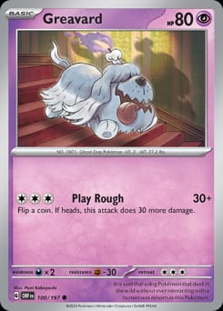 Obsidian Flames Greavard #100 card